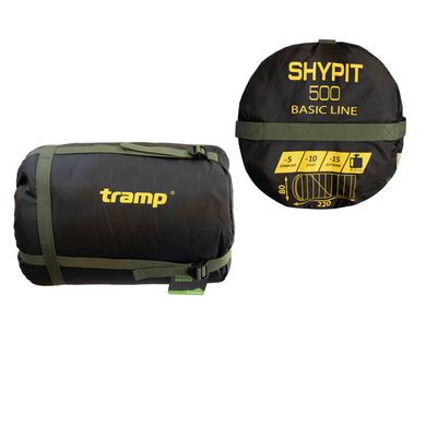 Спальний мішок Tramp Shypit 500 ковдра з капюшоном правий olive 220/80 UTRS-062R-R