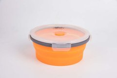 Контейнер TRAMP складной силиконовый с крышкой-защелкой (550ml) Оранжевый