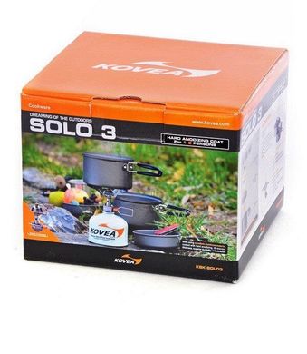 Набір туристичного посуду Kovea KSK-SOLO3 Solo 3 anodized