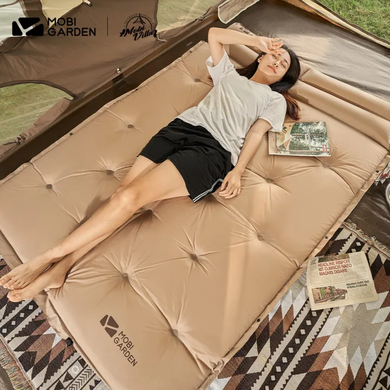 Коврик самонадувающийся с подушкой Mobi Garden Aquarius 60 мм NX19663003 brown