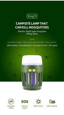 Фонарь кемпинговый Naturehike с защитой от комаров NH20ZM003 green
