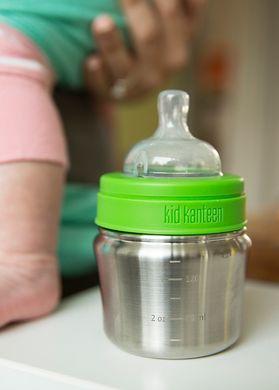 Пляшечка для годування Kid Kanteen Baby Bottle Brushed Stainless 148 мл (0-6 місяців)