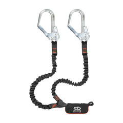 Самостраховка Climbing Technology FLEX-ABS 140 STEEL YL grey/orange