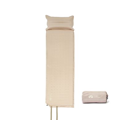 Килимок самонадувний з подушкою Mobi Garden Dot single air 30 мм NX22663003 sand
