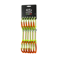 Комплект відтяжок Climbing Technology Nimble Evo Set NY 12 cm - 6 шт orange/green