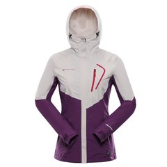 Куртка Alpine Pro Impeca XS жіноча бежева/фіолетова