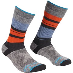 Шкарпетки Ortovox All Mountain Mid Socks Warm Mns 39-41 чоловічі сірі/оранжеві