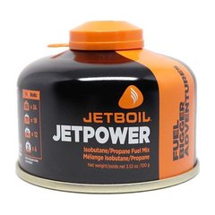 Різьбовий газовий балон Jetboil Jetpower Fuel 100 г black