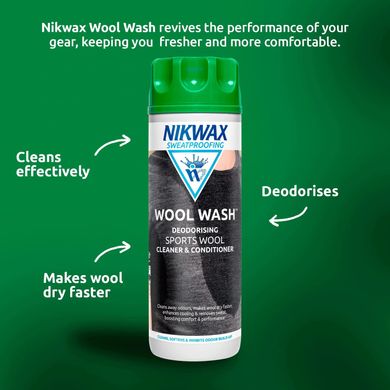 Средство для стирки шерсти Nikwax Wool Wash 1l green