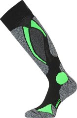 Шкарпетки Lasting SWC L чорні/зелені