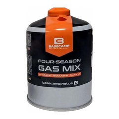 Різьбовий газовий балон BaseCamp 4 Season Gas 450г black
