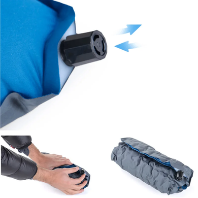 Подушка самонадувная Naturehike Sponge automatic Inflatable Pillow UPD NH17A001-L Orange