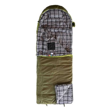 Спальный мешок Tramp Kingwood Regular одеяло левый dark-olive/grey 220/80 UTRS-053R-L