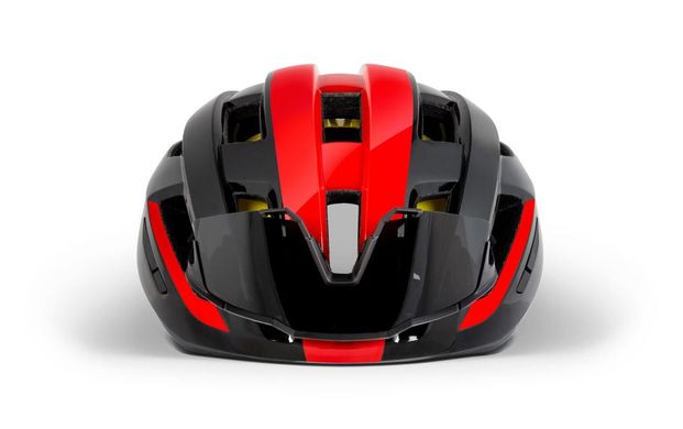 Велошолом MET Vinci Mips, black shaded red/glossy
