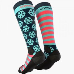 Шкарпетки Dynafit FT Graphic Socks 35-38 сині/рожеві