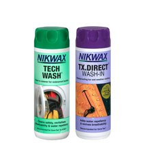 Набір Nikwax Twin Pack - Tech Wash 300ml + TX Direct 300ml purple