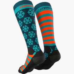 Шкарпетки Dynafit FT Graphic Socks 35-38 сині/оранжеві