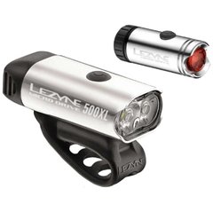 Комплект світла Lezyne Micro Drive 500XL / Micro Pair Y12 silver