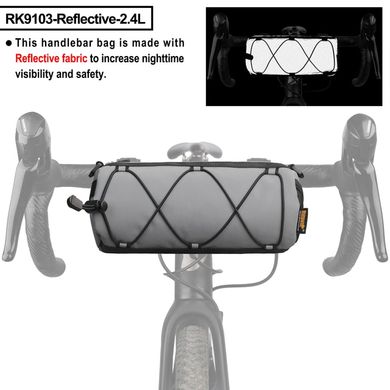 Велосумка на кермо Rhinowalk 2.4л RK9103 reflective