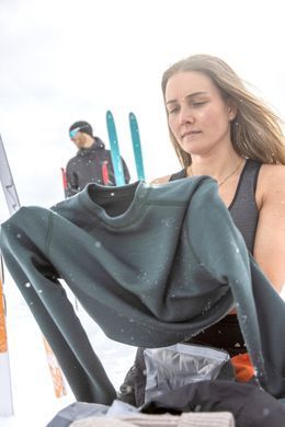 Термокофта жен. Aclima StreamWool 400 Crew Neck Green Gables S