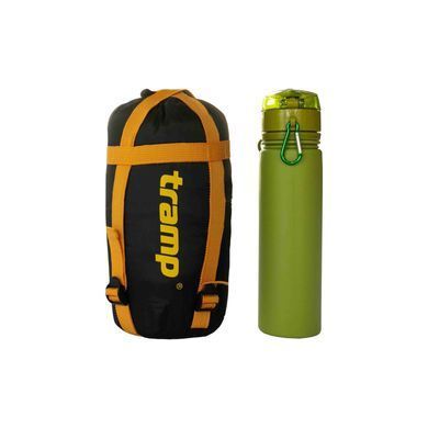 Спальный мешок Tramp Airy Light одеяло с капюшоном правый yellow/grey 190/80 UTRS-056R