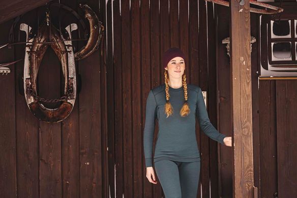 Термокофта жен. Aclima StreamWool 400 Crew Neck Green Gables S
