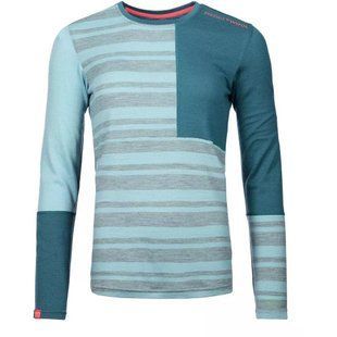 Термофутболка Ortovox 185 Rock'n'Wool Long Sleeve Wms M жіноча бірюзова