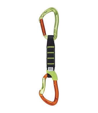 Оттяжка с карабинами Climbing Technology Nimble Evo Set NY 12 cm orange/green