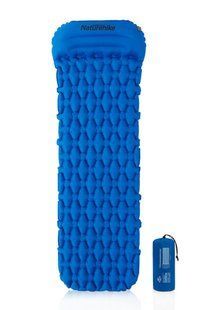 Килимок надувний з подушкою Naturehike FC-12 NH19Z012-P blue