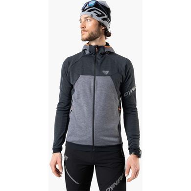 Флисовая кофта Dynafit Tour Wool Thermal Hoody Mns M мужская серая/черная