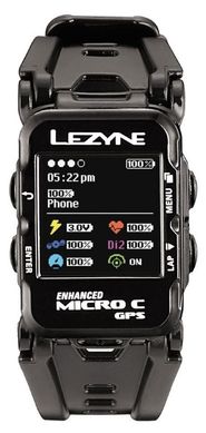 Часы Lezyne Micro C GPS Watch Y12 Черный