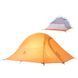 Палатка Naturehike Cloud UP III (3-х местная) 210T polyester New version + footprint NH18T030-T orange