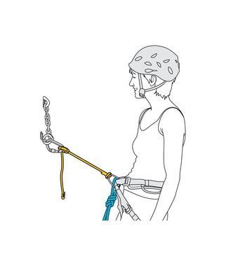 Самостраховка Petzl Connect Adjust red