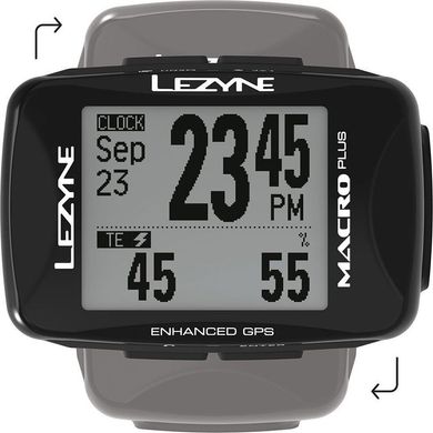 GPS комп'ютер Lezyne Macro Plus GPS HR Loaded Y13, Черный