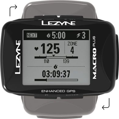 GPS комп'ютер Lezyne Macro Plus GPS HR Loaded Y13, Черный