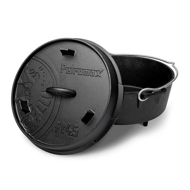 Казан-жарівня чавунна Petromax Dutch Oven ft4.5 на ніжках 3,5 л