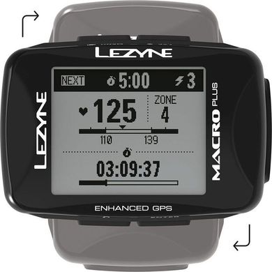 GPS компьютер Lezyne Macro Plus GPS HR Loaded Y13 Черный