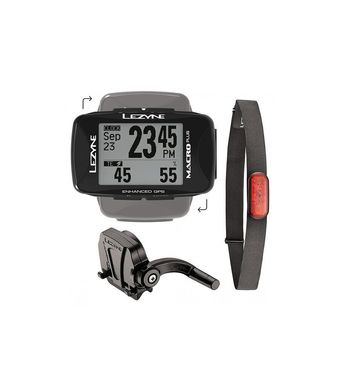 GPS компьютер Lezyne Macro Plus GPS HRSC Loaded Y13 Черный