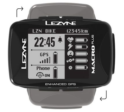 GPS компьютер Lezyne Macro Plus GPS HRSC Loaded Y13 Черный