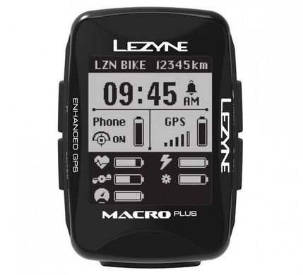 GPS компьютер Lezyne Marco Plus GPS Smart Loaded Y13 Черный