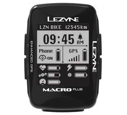 GPS комп'ютер Lezyne Marco Plus GPS Smart Loaded Y13, Черный