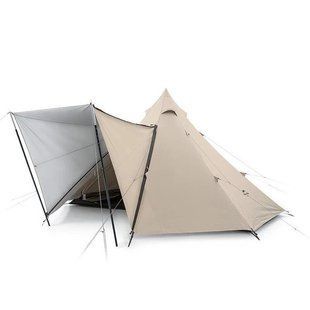 Палатка для кемпинга с пятью стойками Naturehike Ranch Pyramid 150D 482*482*280 NH20ZP014 gold