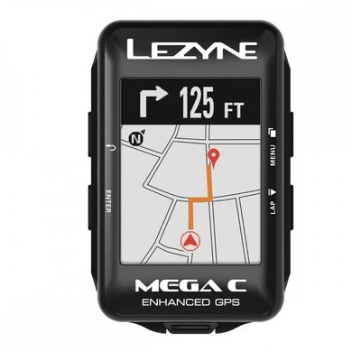 GPS комп'ютер Lezyne Mega C GPS Smart Loaded Y13, Черный