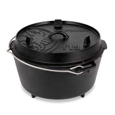 Казан-жарівня чавунна Petromax Dutch Oven ft9 на ніжках 7,5 л