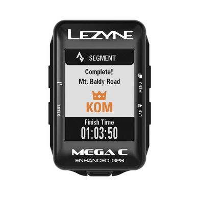 GPS комп'ютер Lezyne Mega C GPS Smart Loaded Y13, Черный