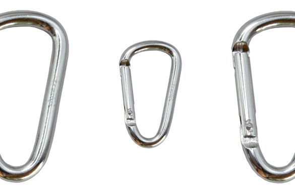 Набор карабинов алюминиевых сувенирных Tramp 10 шт 6 см без муфты silver UTRA-300