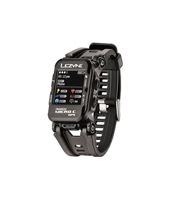 Годинник Lezyne Micro C GPS Watch Color HR Loaded Y12, Черный