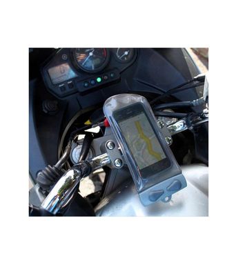 Водонепроникний чохол з кріпленням на велоруль Aquapac Small Bike Mounted Phone Case grey/black