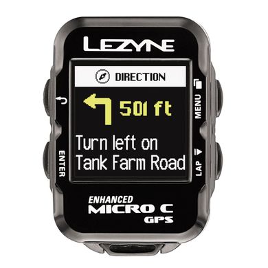 Годинник Lezyne Micro C GPS Watch Color HR Loaded Y12, Черный