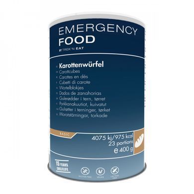 Аварійне харчування Emergency Food Морквяні кубики сушені 400 г